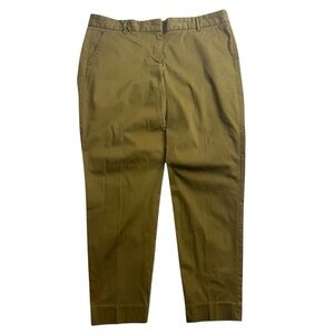 J.Crew Women’s‎ Stretch City Fit Pants Mustard Khaki Size 12 Tall